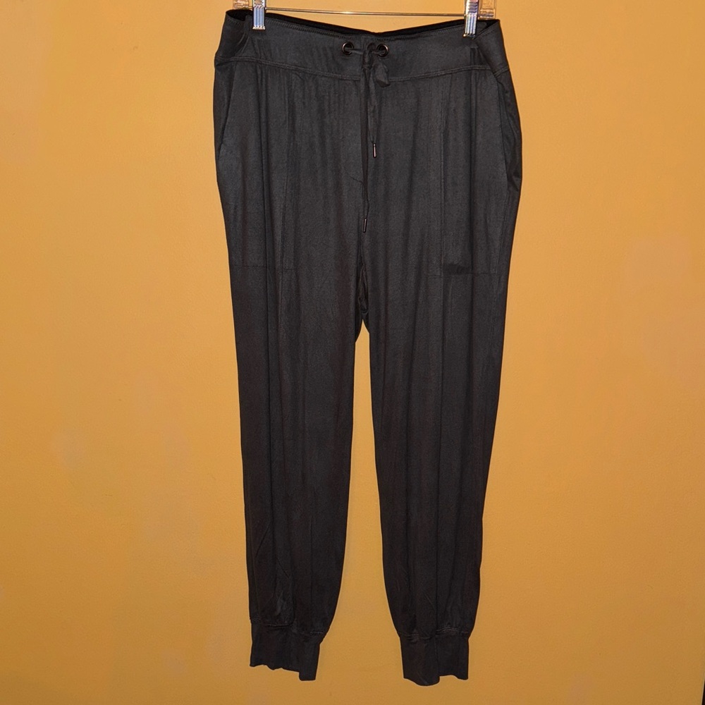 Byron Lars Dark Grey Velvet Jogger Pants 10
